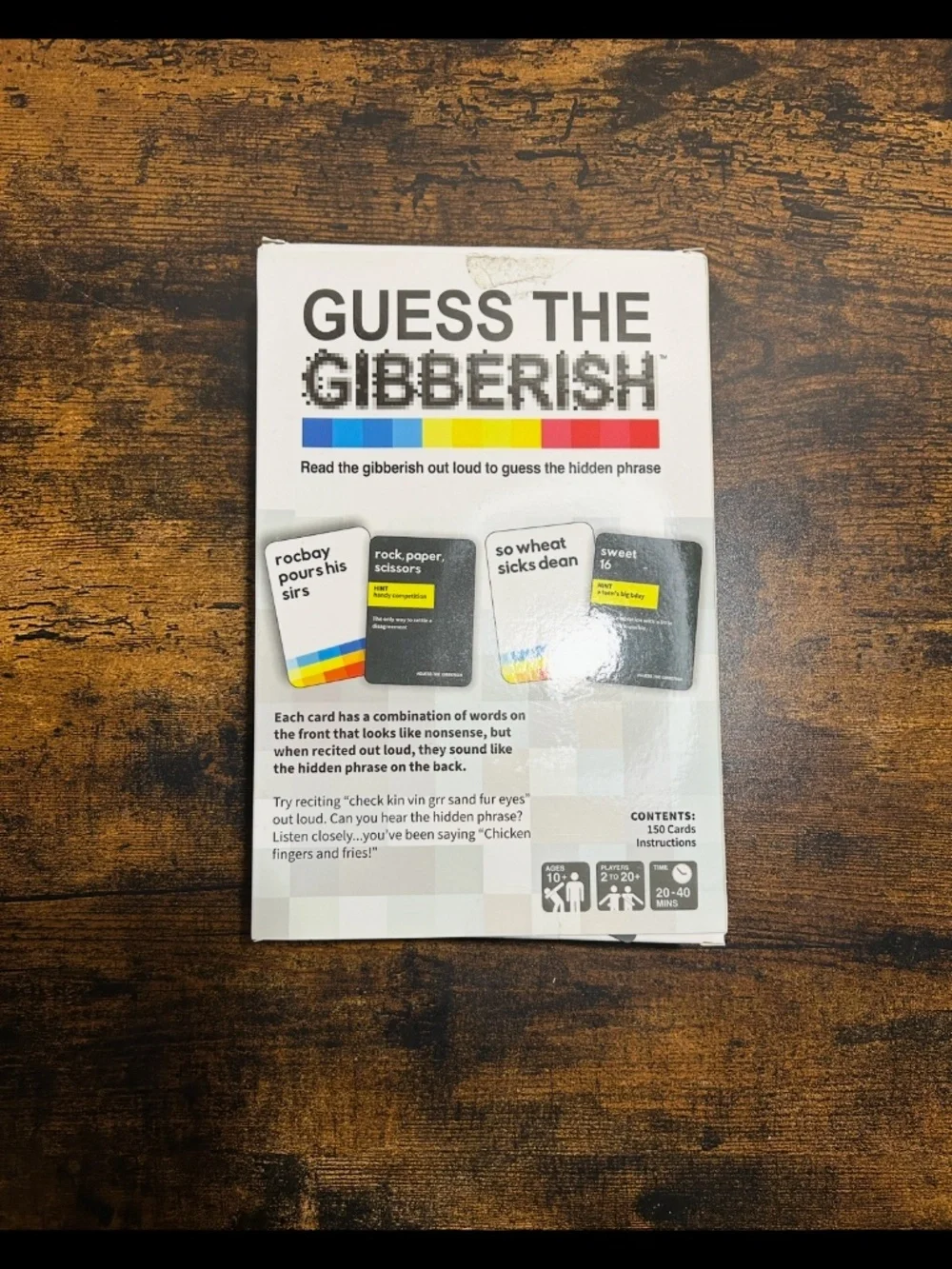 Guess the Gibberish game